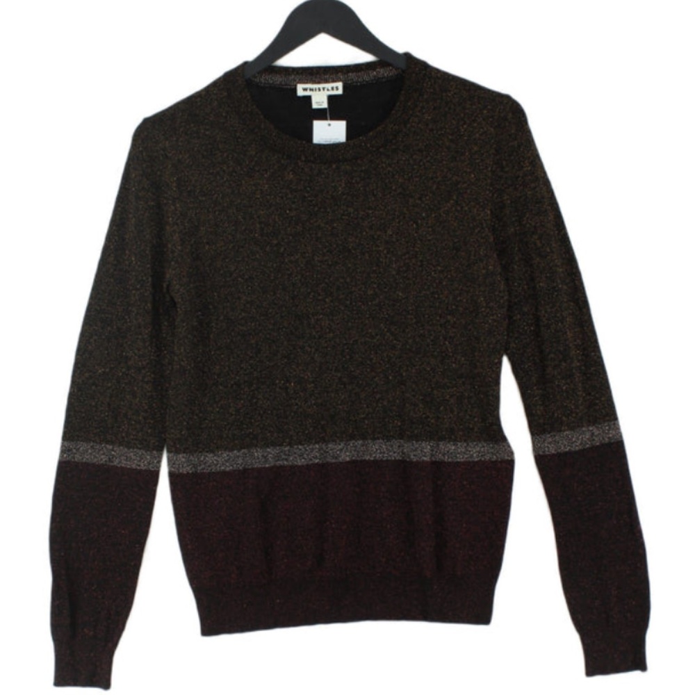 Whistles Sparkle Colorblock Sweater